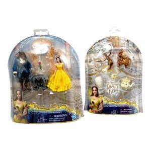 Hasbro Disney Beauty and the Beast Lot 2  Enchanted Rose Set and Friends
